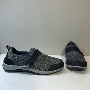 Orthofeet 822 Quincy Stretch Gray Orthotic Slip On Shoes Womens 11X-Wide (2E)